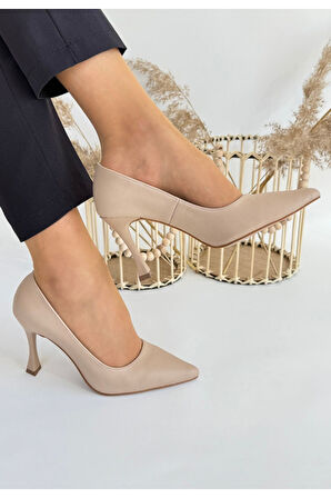 Konta Nude Cilt Topuklu Ayakkabı