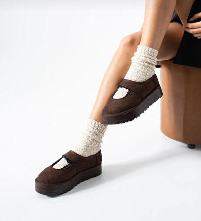 Carren Kahverengi Süet Bot