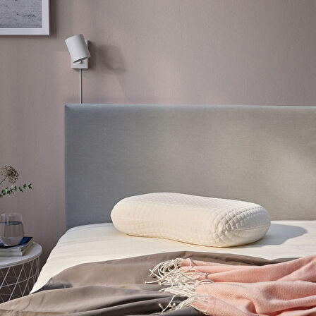 Ergonomik yastık, beyaz, 35x50 cm, yan/sırt üstü uyuyanlar için