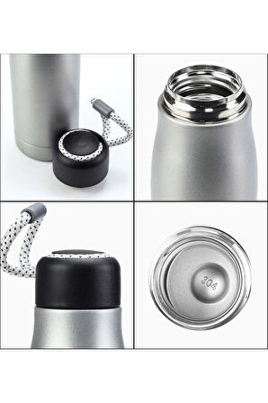 Gümüş 420 ml Spor Termos Matara