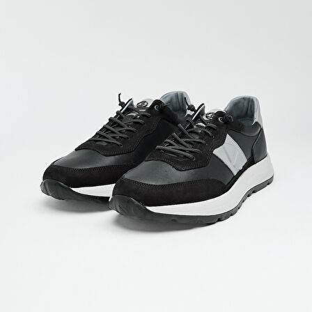 Bağcıklı Hakiki Deri Erkek Sneaker