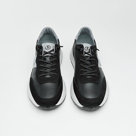 Bağcıklı Hakiki Deri Erkek Sneaker