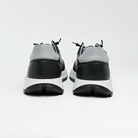 Bağcıklı Hakiki Deri Erkek Sneaker