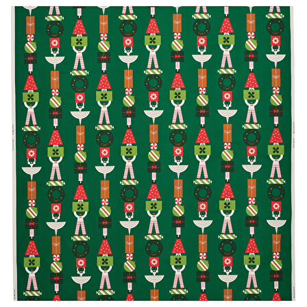 Kesilmiş kumaş, yeşil, 150x300 cm