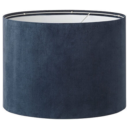 Abajur başlığı, koyu mavi kadife, 42 cm