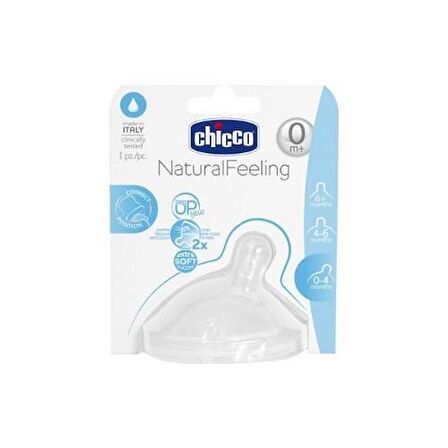 Chicco NaturalFeeling Biberon Emziği 0 Ay+ Normal Akış Tekli 