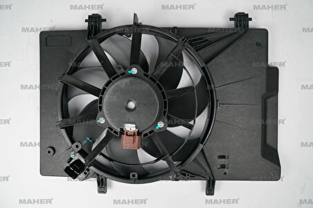 FAN RADYATÖR FIESTA 6 2008-2012 / B-MAX 2012 / COURIER 1.20251.4-1.4 TDCI-1.5 TDCI-1.6 TDCI-1.6 DAVLUMBAZLI +AC KIRMIZI SOKET 85518C607CJ