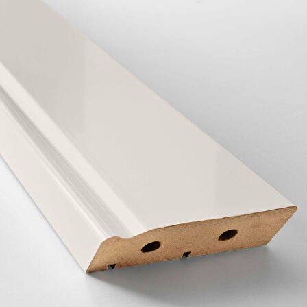 Süpürgelik, kırık beyaz, 221x8 cm