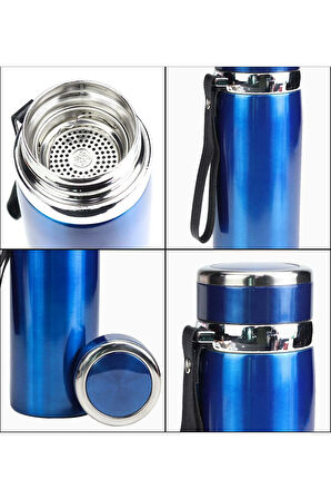 800 ml Parlak Mavi Termos