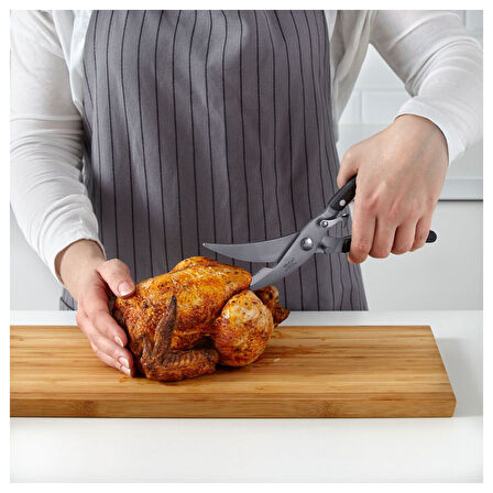 Balık-tavuk makası, siyah, 24,5 cm