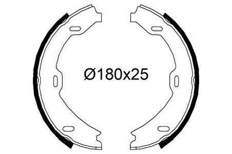 FREN BALATASI ARKA PARK FRENI MERCEDES S-CLASS W220 C215 1999-2006 A2204200520