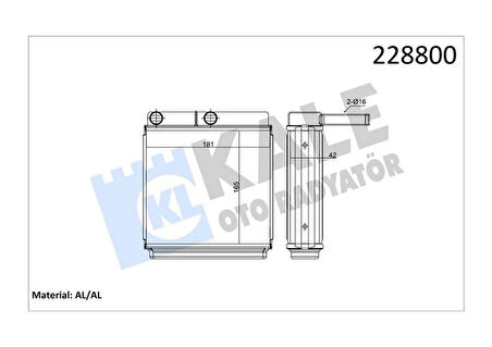 KALORİFER RADYATÖRÜ J9 1 SIRA ALB SİSTEM P 80767