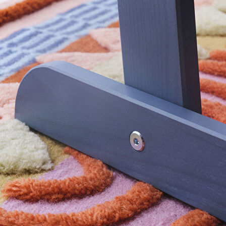 Ahşap sandalye, mavi