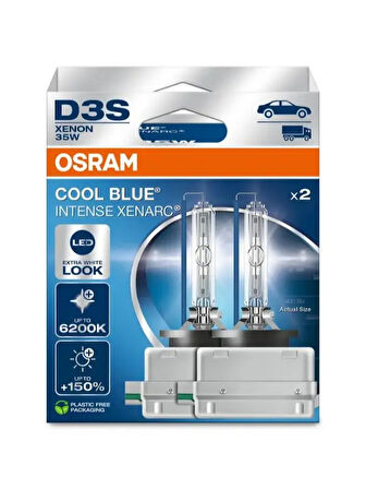 AMPUL GAZ DESARJLI 35W (D3S) XENARC COOL BLUE INTENSE NEXT GEN (SCBI) (IKILI KUTU) (ORIJINAL)