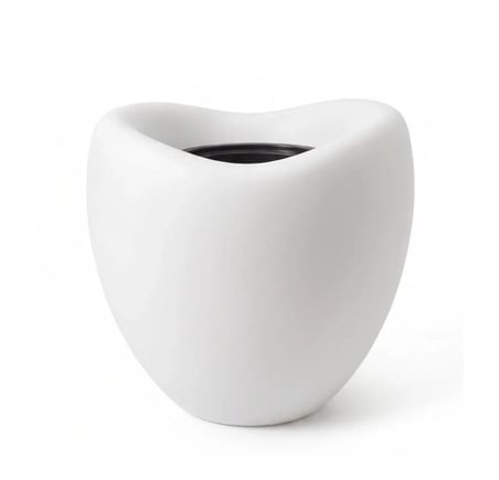 Omnipazar SO-LALE02 Lale Saksı Dekoratif Modern Plastik İç Kovalı 25 LT NO:2 