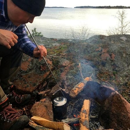 BakGelAl Teleskopik Ateş Başlatıcı Outdoor Üfleme Borusu 63,5 cm Katlanabilir Kamp Piknik Mangal