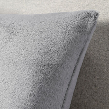 Kırlent kılıfı, gri, 48x48 cm