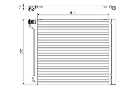 KLIMA RADYATORU BMW E70 F15 F85 E71 E72 F16 F86 64509239944