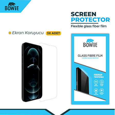 iphone 12 mini için nano tempered ekran koruyucu 3 adet set