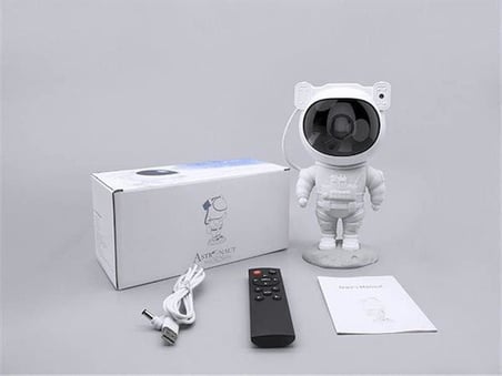 Çocuklara Özel Projeksiyon Astronot Lamba Speaker Sevimli