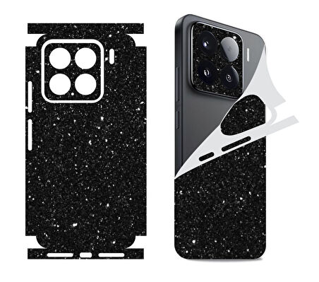 Xiaomi Redmi note 14 için uyumlu 360 full arka kaplama koruma sticker kılıfsız kullanım- SİMLİ SİYAH