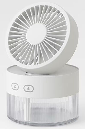 Su Spreyli Katlanır Başlıklı USB Mini Fan 