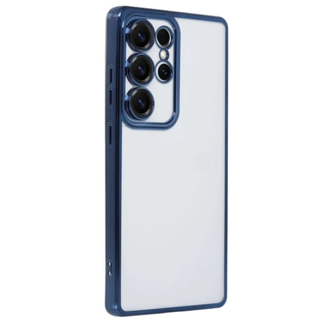 Samsung Galaxy S25 Ultra Kılıf Razer Lensli Silikon - Lacivert