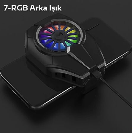 DL06 ultra güçlü telefon soğutucu fan Seramik turbo soğutma Redmi note 14 note 15 uyumlu