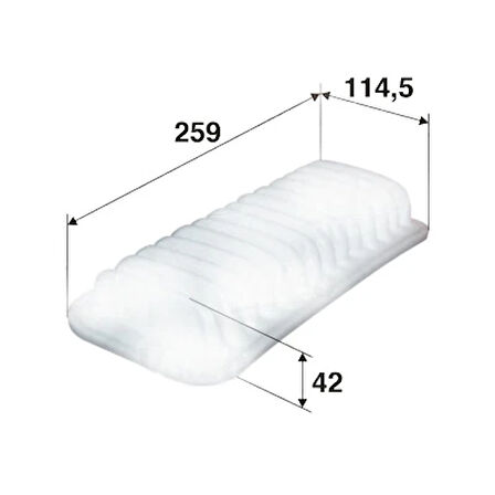 HAVA FİLTRESİ TOYOTA YARIS 1.3L 2SZ-FE SCP12 1999-2005 1.0L 1SZ-FE SCP10 1999-2005 1.0L 1KR-FE KSP90 2006-2011 / DAIHATSU SIRION 1.0L 1KR-FE M300 05- / P107 2005 C1 2005 1.0L 178010J020 1780123030 1444 XA