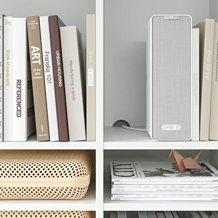 Açık dolap, beyaz, 190x37x200 cm