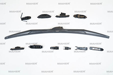 SİLECEK SÜPÜRGESİ TEK TİP ÜNİVERSAL 11 APARATLI 26 HYBRID (650MM) 29955