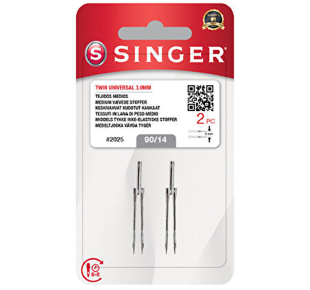 Çift İğne 3Mm. (2'Li Blister/14 No.)