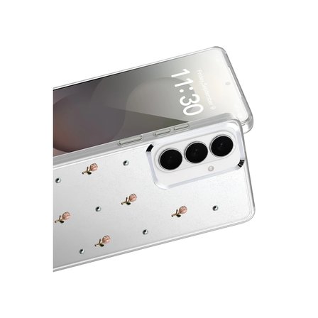 Samsung Galaxy S26 Plus Uyumlu Kılıf Simli Parlak Desenli Telefon Kılıfı Kapak