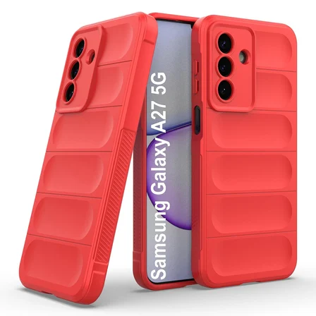 Samsung Galaxy A27 Uyumlu Kılıf Esnek Tpu Oyuklu Arka Yüzey Tasarımlı Silikon Kapak