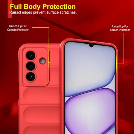 Samsung Galaxy A27 Uyumlu Kılıf Esnek Tpu Oyuklu Arka Yüzey Tasarımlı Silikon Kapak