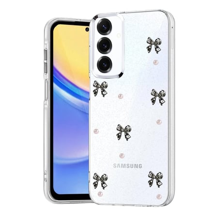 Samsung Galaxy S25 FE Uyumlu Kılıf Simli Parlak Desenli Telefon Kılıfı Kapak