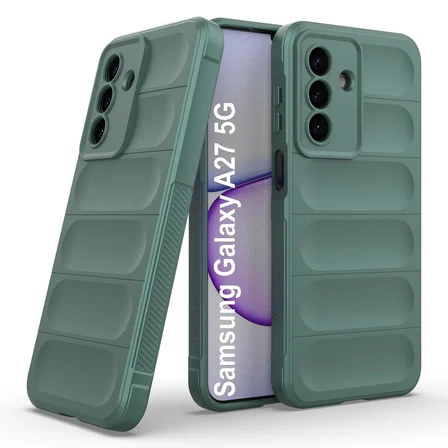 Samsung Galaxy A27 Uyumlu Kılıf Esnek Tpu Oyuklu Arka Yüzey Tasarımlı Silikon Kapak