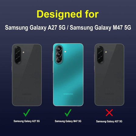Samsung Galaxy A27 Uyumlu Kılıf Esnek Tpu Oyuklu Arka Yüzey Tasarımlı Silikon Kapak