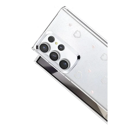 Samsung Galaxy S25 Ultra Uyumlu Kılıf Simli Parlak Desenli Telefon Kılıfı Kapak