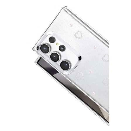 Samsung Galaxy S23 Ultra Uyumlu Kılıf Simli Parlak Desenli Telefon Kılıfı Kapak