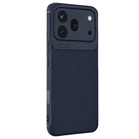 Honor 600 Pro Uyumlu Karbon Tasarım Silikon Telefon Kılıfı ve Temperli Cam Ekran Koruyucu
