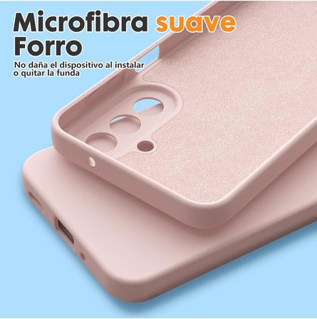 Samsung Galaxy A27 Uyumlu Içi Kadife Lansman Kılıf ve Şeffaf Temperli Cam Ekran Koruyucu