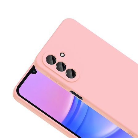 Samsung Galaxy A27 Uyumlu Içi Kadife Lansman Kılıf ve Şeffaf Temperli Cam Ekran Koruyucu