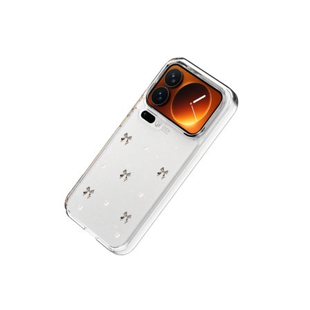 Xiaomi 17 Pro Uyumlu Kılıf Simli Parlak Kurdele Desenli Telefon Kılıfı Kapak