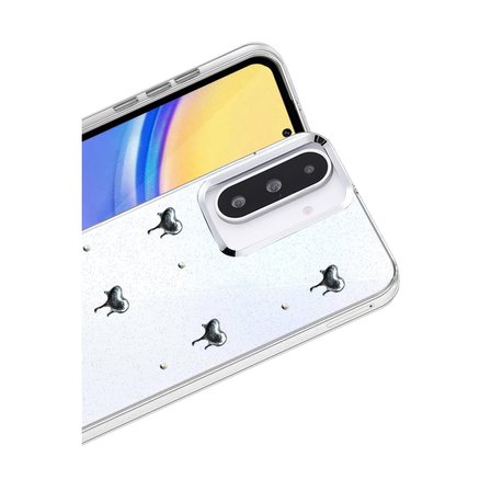 Samsung Galaxy A36 Uyumlu Kılıf Simli Parlak Desenli Telefon Kılıfı Kapak