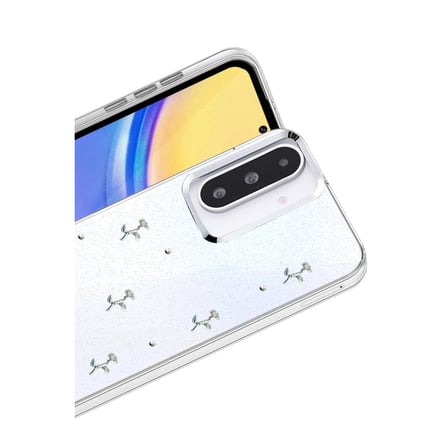 Samsung Galaxy A56 Uyumlu Kılıf Simli Parlak Desenli Telefon Kılıfı Kapak
