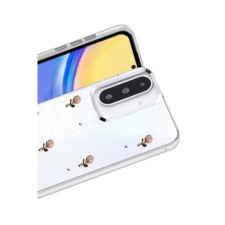 Samsung Galaxy A56 Uyumlu Kılıf Simli Parlak Desenli Telefon Kılıfı Kapak