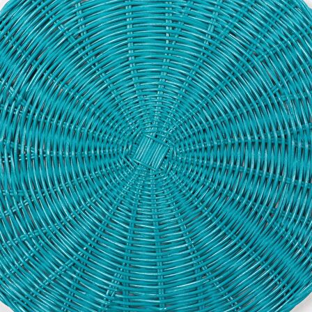 Rattan Hasır Supla, Yeşil Yılbaşı Amerikan Servis, Dekoratif Sofra Sunum 35cm (1 ADET)