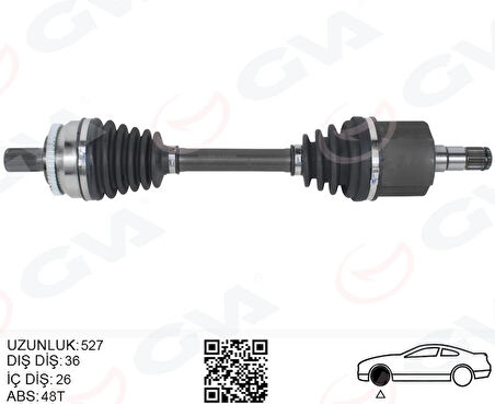 ÖN AKS KOMPLE SOL VOLVO S60 1 2.0 T 2.4 2004-2010 570 2 2.0 T 2.4 2004-2010 9480544 8689210