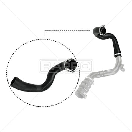 TURBO INTERCOOLER HORTUMU CONNECT 1.8TDCI 110PS 2006-2014 7T169F796AE 5050742 7T169F796AC